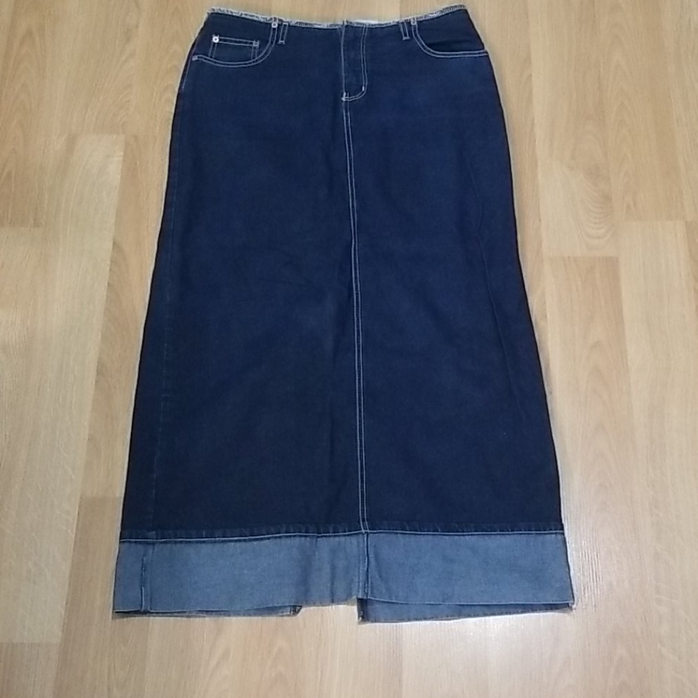 Manager Jeans floor length jean skirt size 31